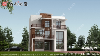 真石漆外墙，让别墅整体造型突出明亮