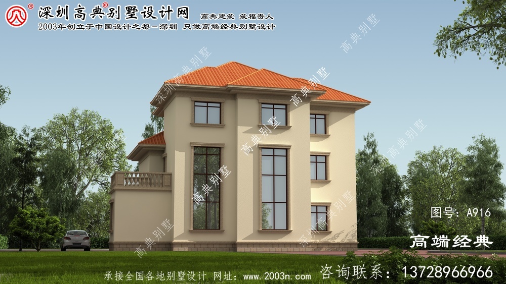 闽清县三层现代别墅