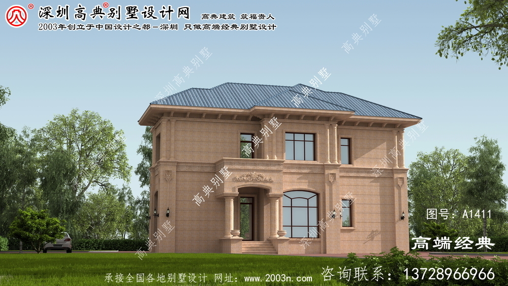 望都县欧式石材外观效果图