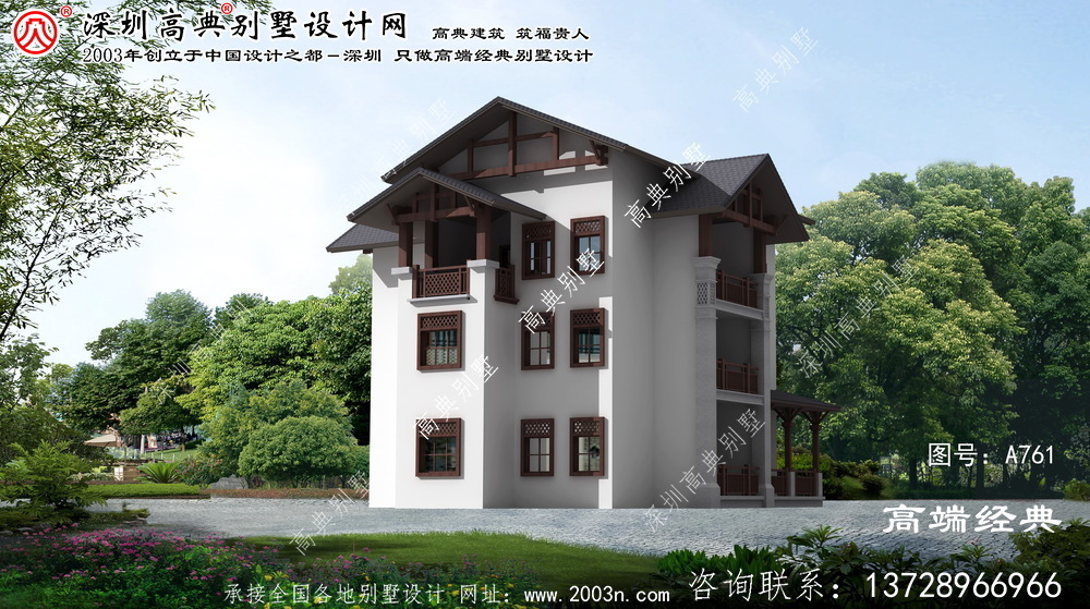 沁阳市农村别墅三层设计图