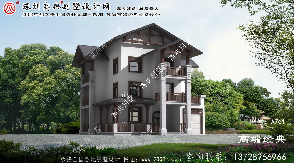 沁阳市农村别墅三层设计图
