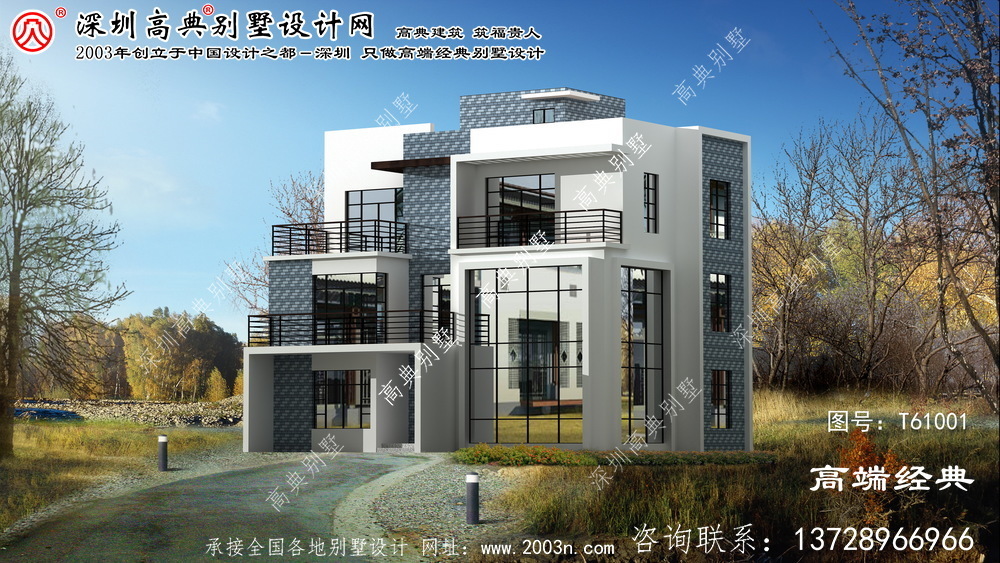 沿滩区119平现代复式别墅设计图
