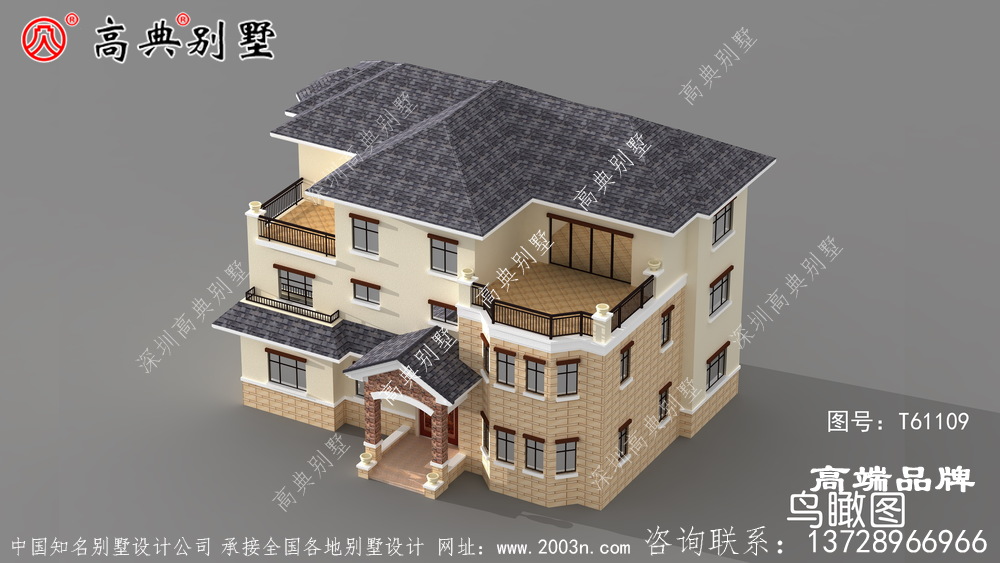 农村欧式别墅外观效果图内部布局非常合理,实用