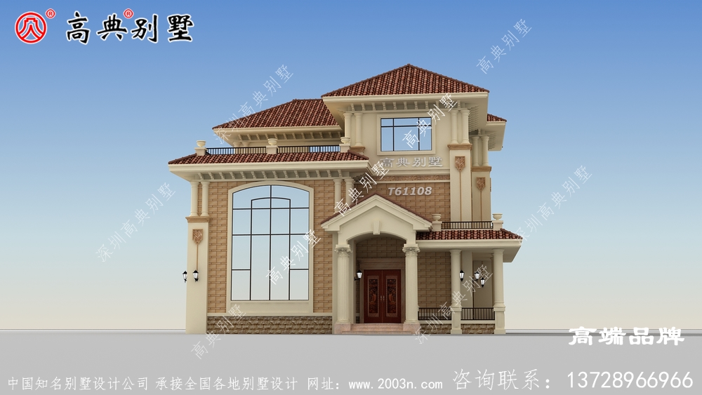 三层别墅外观效果图大全适合农村住宅建设