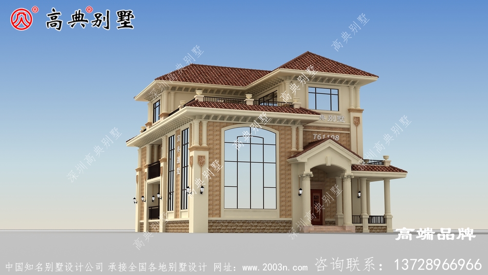 三层别墅外观效果图大全适合农村住宅建设