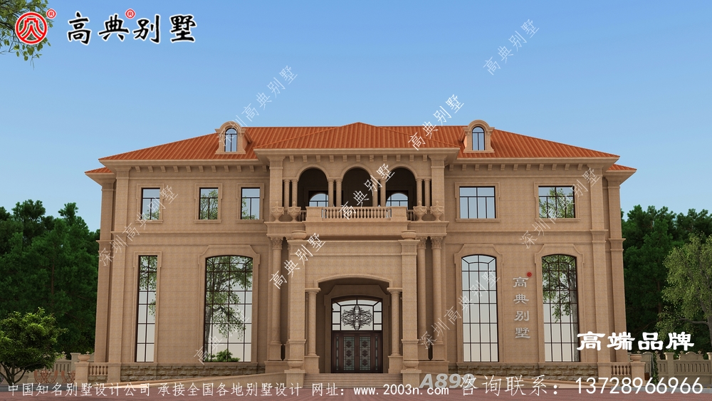 三层欧式别墅外观图希望大家喜欢