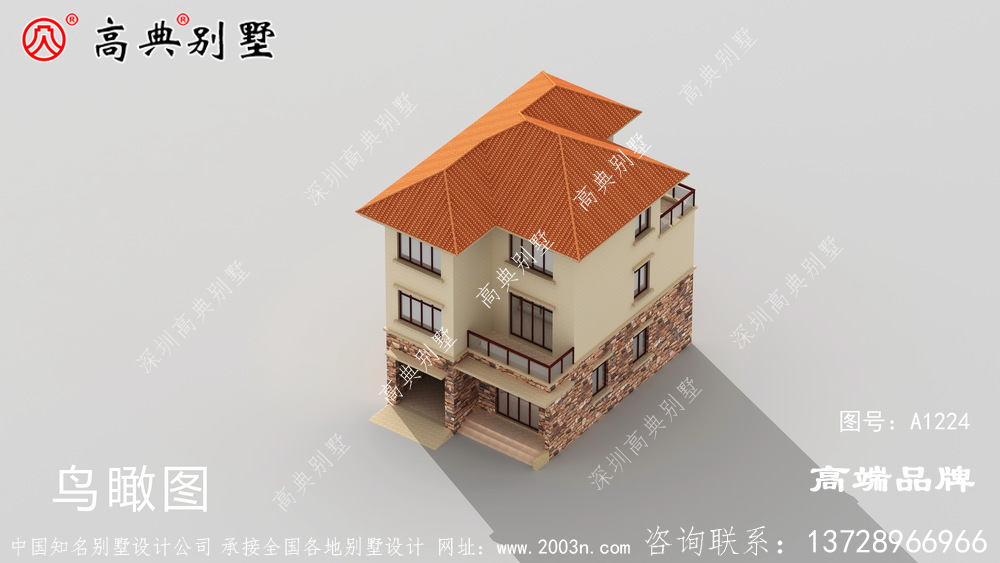 错落有致的造型设计,奠定了这栋别墅在村里面特殊的地位。