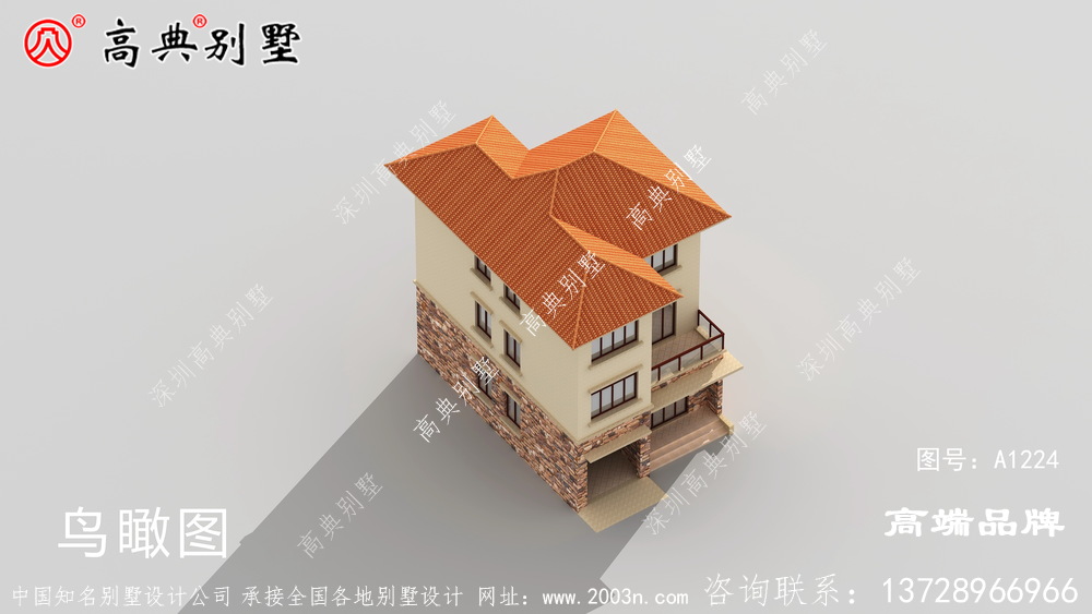 错落有致的造型设计,奠定了这栋别墅在村里面特殊的地位。
