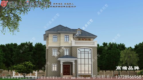 三层别墅设计图小巧 精致 ，不仅 外观 精美 ，内部 实用 ，40万 的价格 也足以