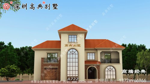 现代三层平顶别墅中最受欢迎的图片，村里建一栋那就是杠杠的。