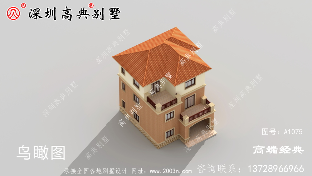 三楼简欧别墅的设计图,外观时尚简洁,居住舒适。