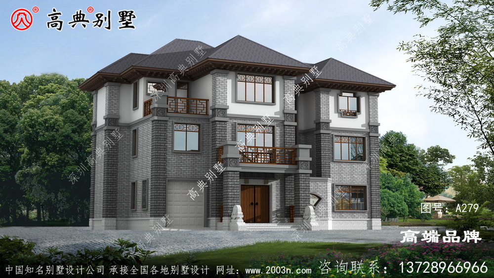 老家建一栋这样的别墅,父母也跟着沾光