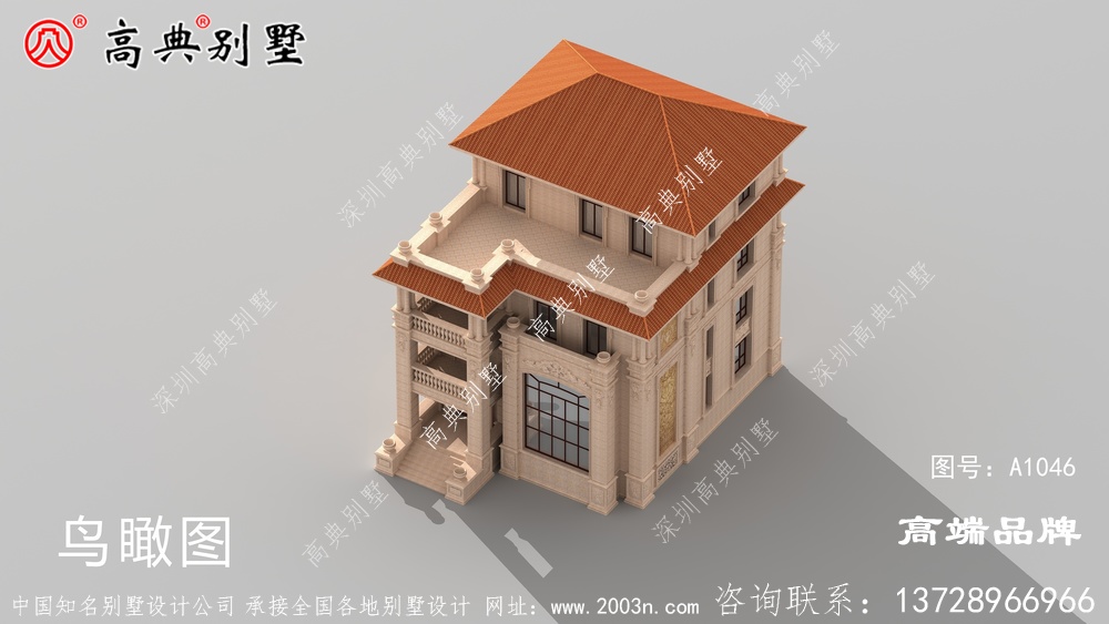 这款户型简单合理,整个建筑物给人的感觉很是精致