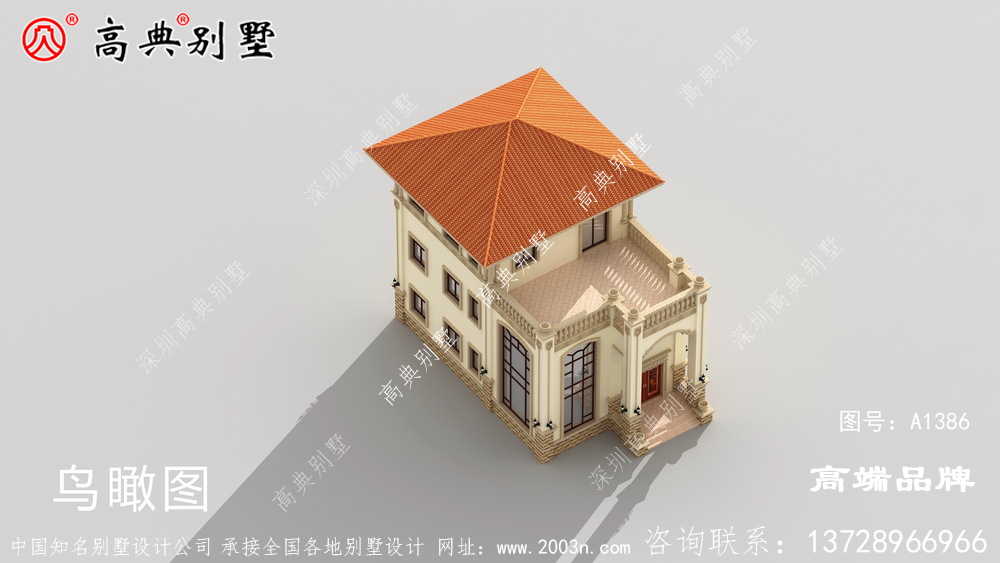 大落地窗使别墅造型更加独特,谁会不喜欢这样的户型呢?