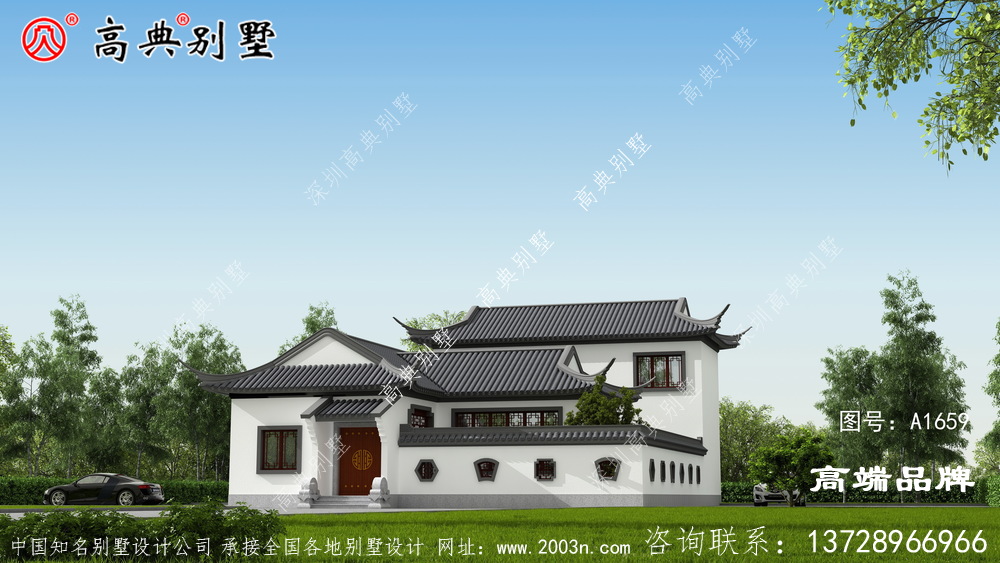 中式合院设计图，将中国建筑的古典美展示的淋漓尽致