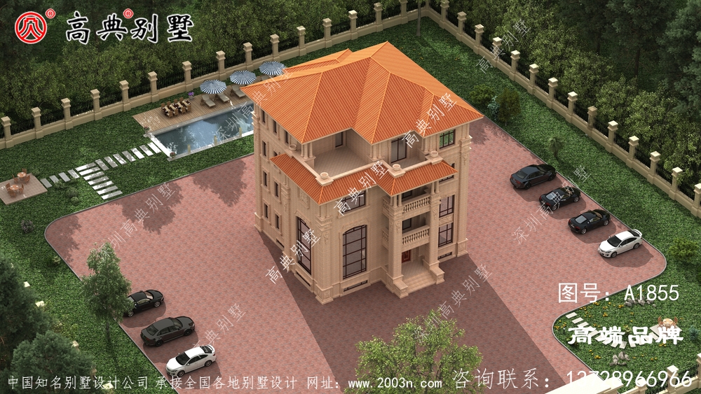 父母非常满意的豪华外墙石材四层别墅,天天乐呵呵