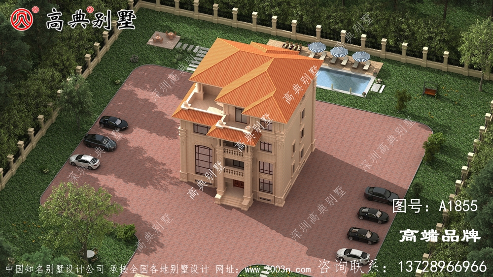 父母非常满意的豪华外墙石材四层别墅,天天乐呵呵