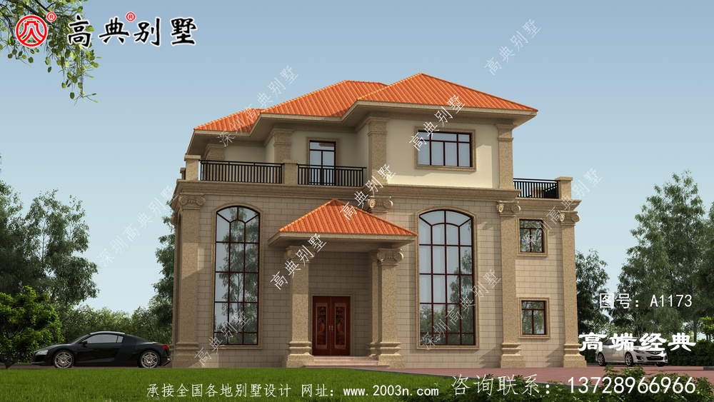 这款欧式自建房,肯定是因为这个户型足够好,才引来大家争相建造。