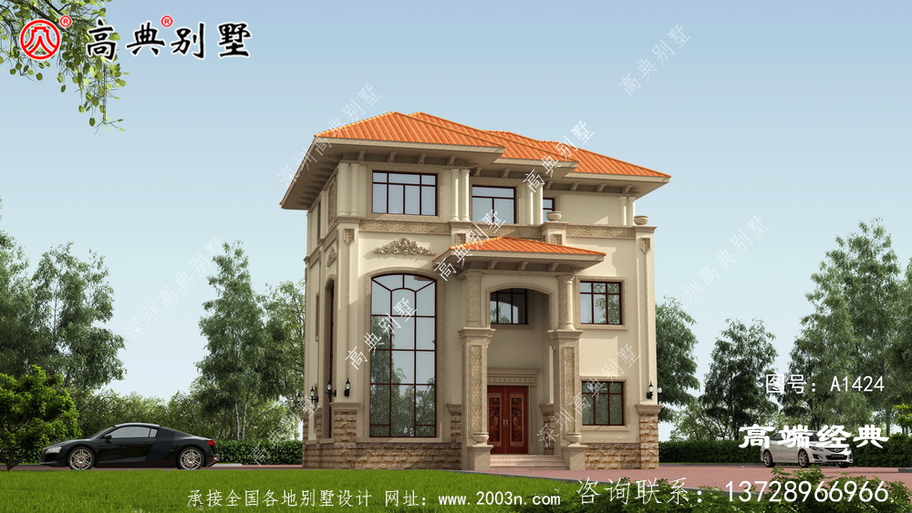 配色清新高雅,与周围的美丽完美融合